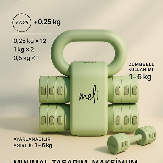 Ayarlanabilir Dumbell - Yeşil