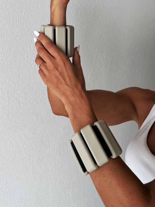 2 x 0,5 KG El Ayak Bilek Ağırlığı - Krem