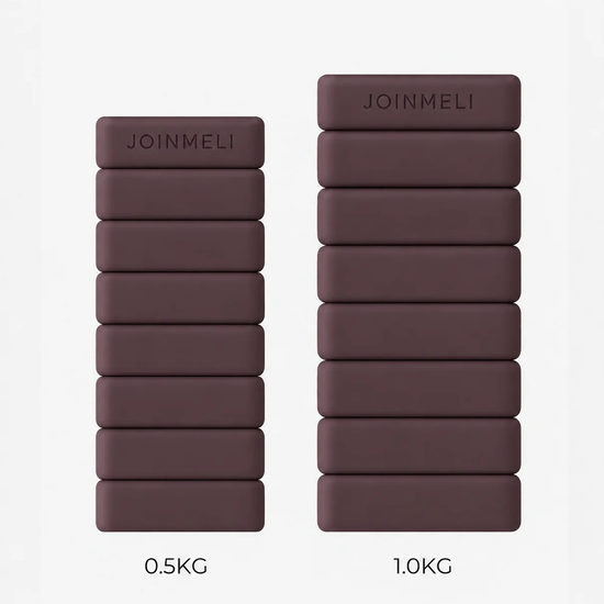 JOINMELI bilek ağırlığı 0,5 kg ve 1 kg karşılaştırma Bordo