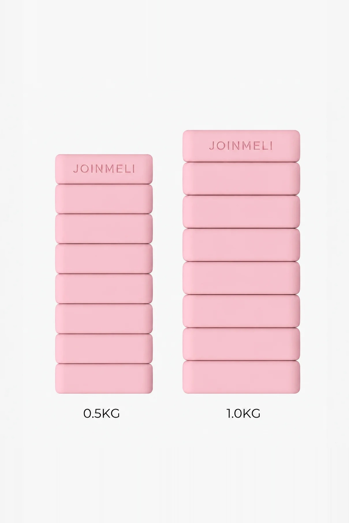 JOINMELI bilek ağırlığı 0,5 kg ve 1 kg karşılaştırma Pembe